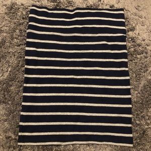 Stripe Short Pencil Skirt
